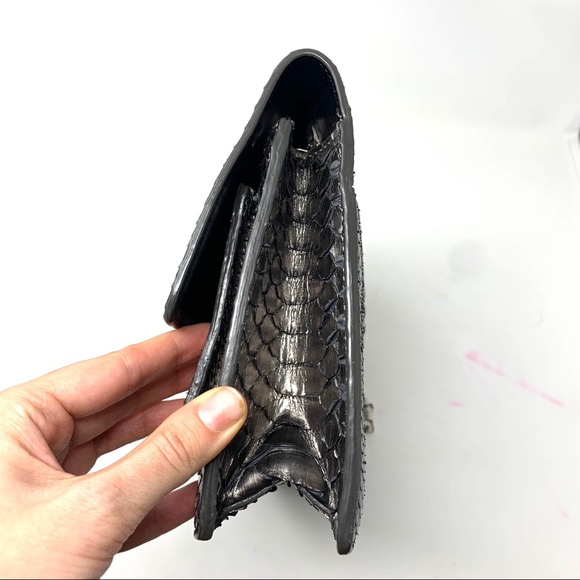 Michael Kors Collection Silver Python Handbag - Picture 5 of 10